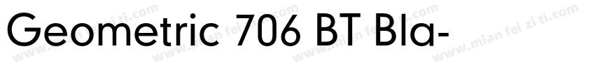 Geometric 706 BT Bla字体转换